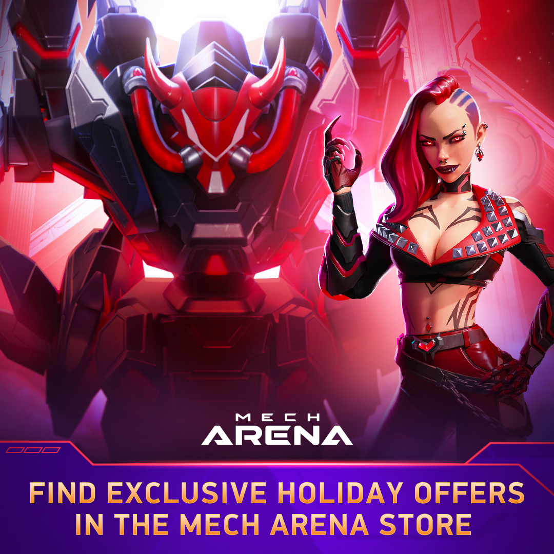 Log in to the mech arena store with a plarium id and get a free gift