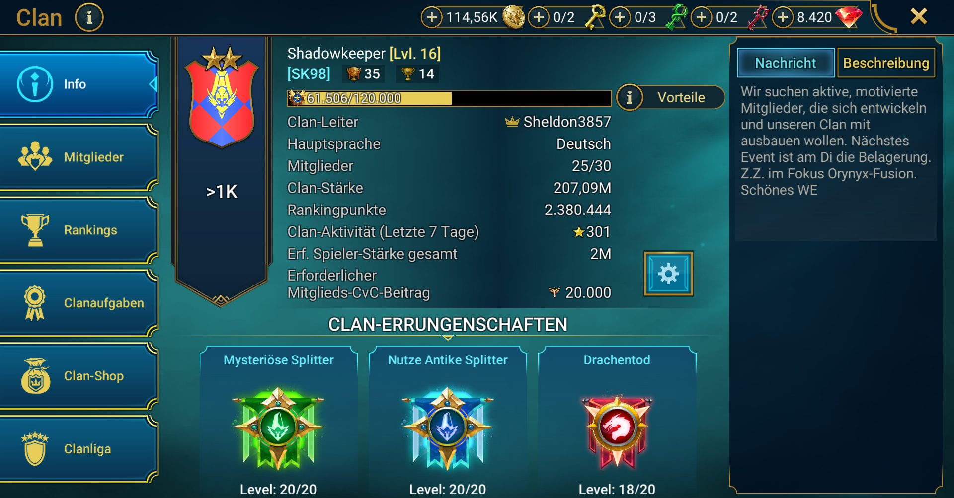 Deutschsprachiger Clan sucht Mitglieder | Raid Forum